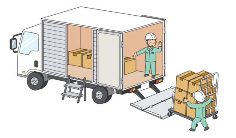 トラックでの荷役作業時における安全対策が強化されます。
